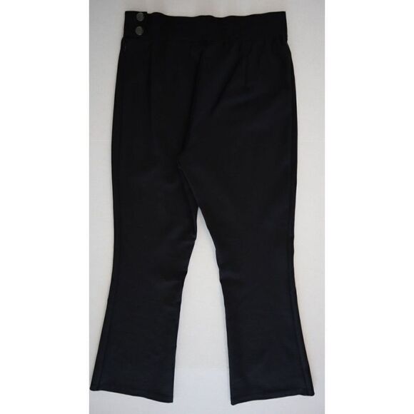 Elizabeth and James Women's Sz 4 Black Stretch Side Zip Bell Bottom Dress Pants - Picture 1 of 7